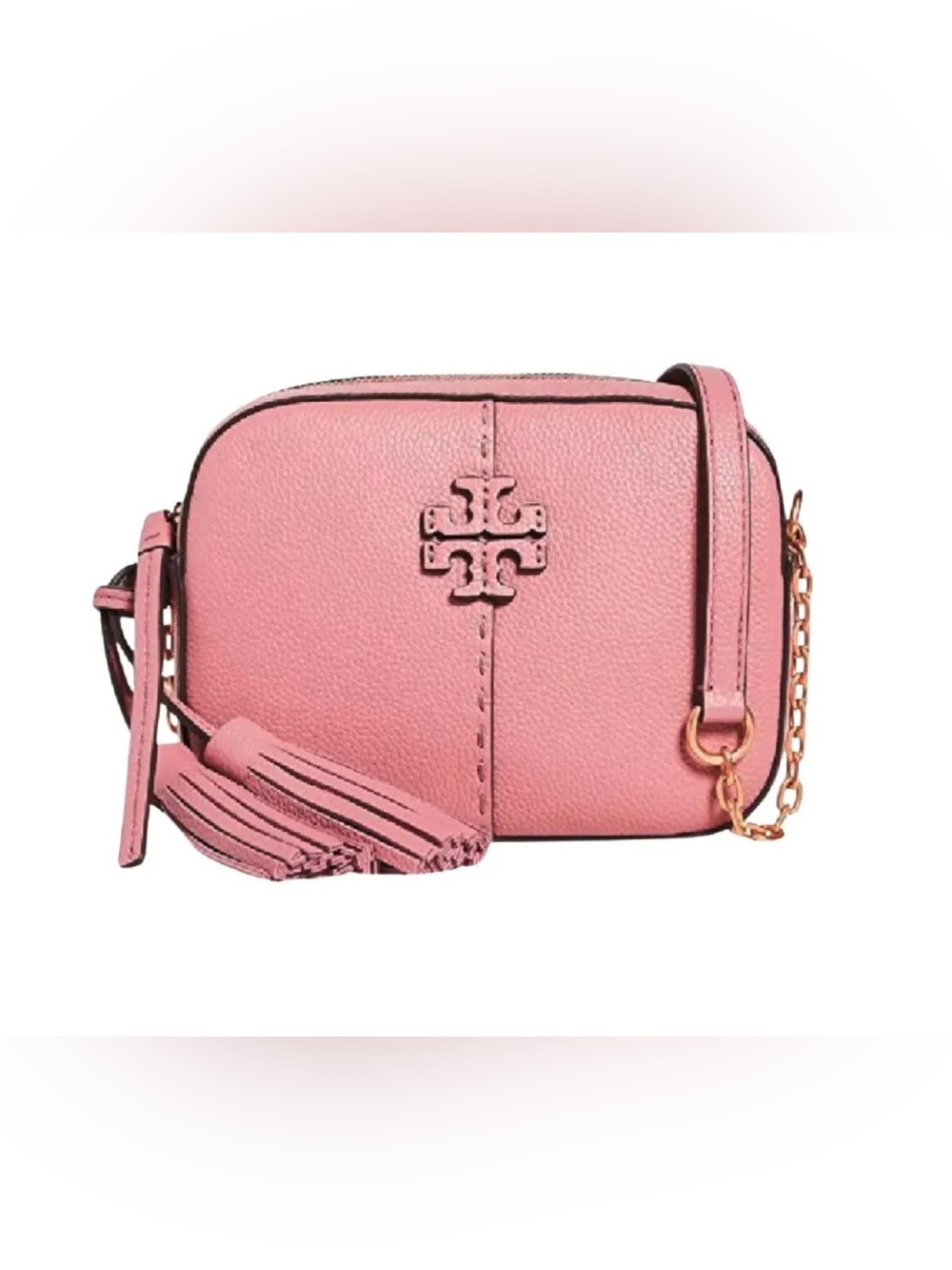 Tory Burch McGraw Pink Leather Crossbody
